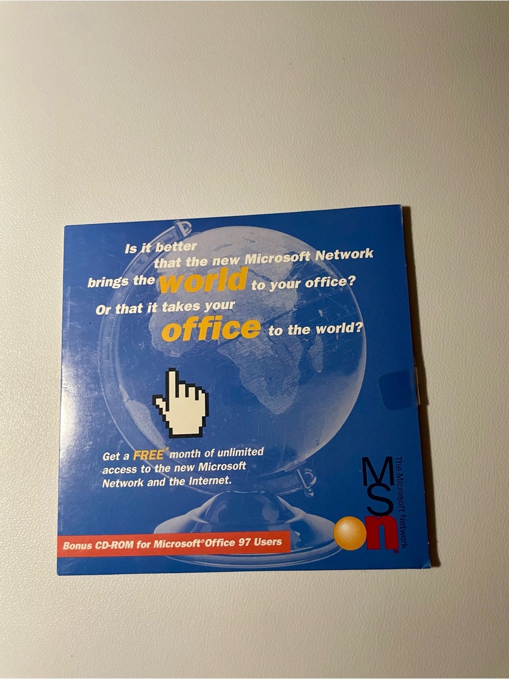 Vintage 1997 MSN Microsoft Network Office 97 Promo CD ROM New Sealed Sleeve